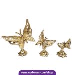 دکوری برنجی مدل پروانه رومیزی جدید و شیک