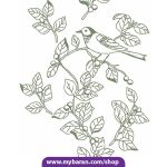 قیمت و خرید غلطک طرح دار GR-130 پرنده روی گل و گلبرگ