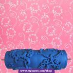 غلطک طرح دار آبی GSB کد Z101 گل دار