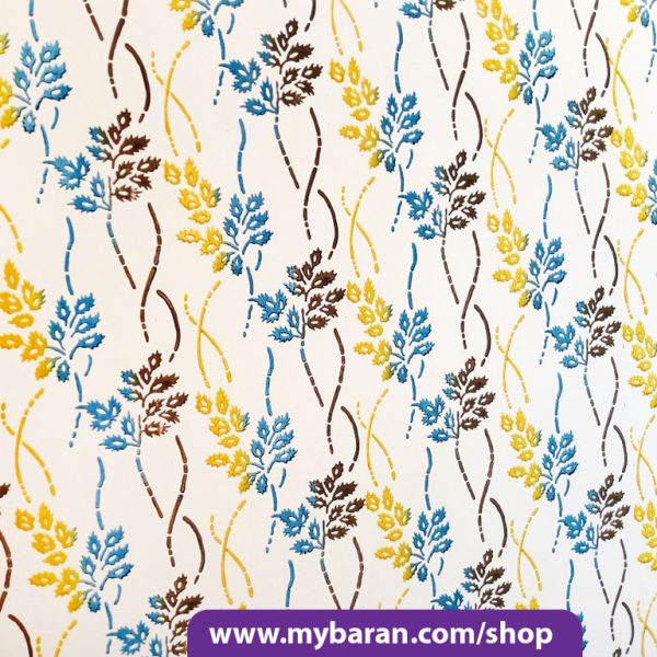 غلطک طرح دار سه رنگ ، طرح کاغذ دیواری