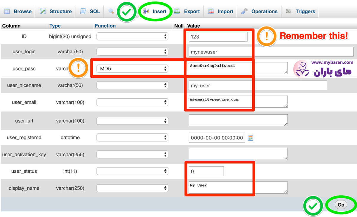 آموزش ساخت کاربر Administrator وردپرس از طریق phpMyAdmin 